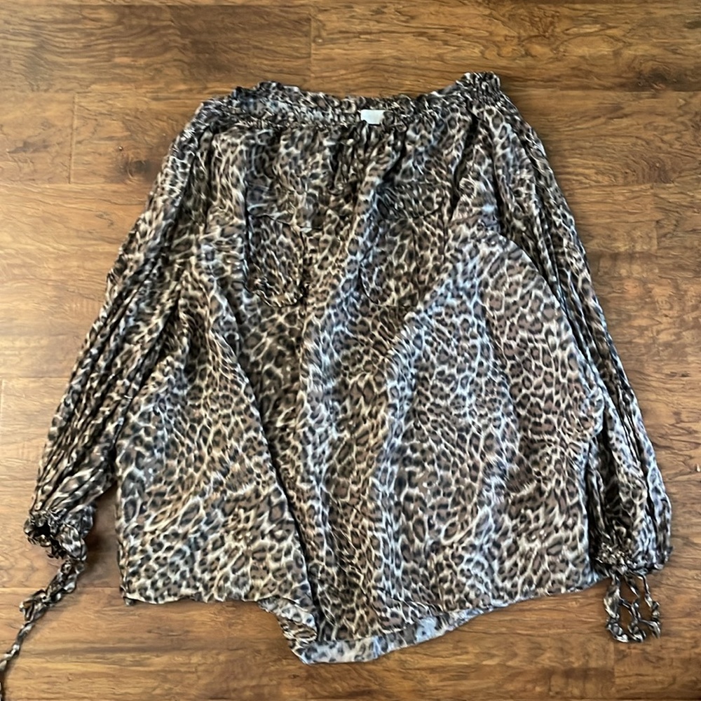 Zimmermann Suraya leopard silk tunic top - Picture 11 of 14